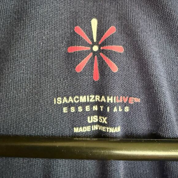 Isaac Mizrahi Live! Essentials Regular Pima Cotton Tunic Blue A561394 5XL - Picture 2 of 9